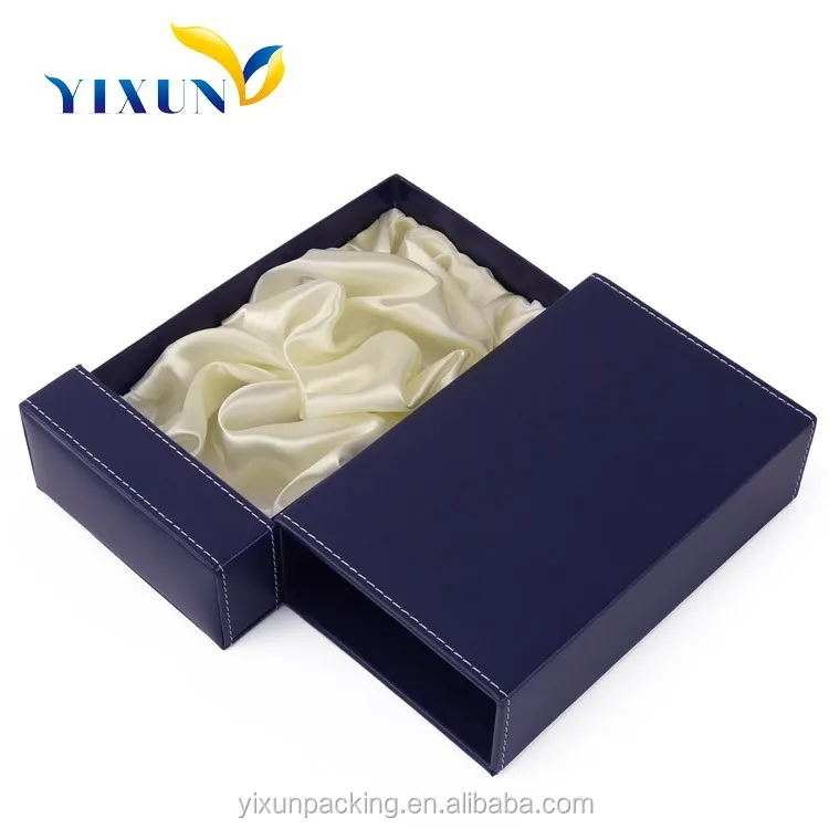 custom paper leather gift box packaging wholesale