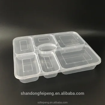 Whole Microwave And Disposable Pp Plastic Food Packaging Microwave And Disposable Pp Plastic Food Packaging Containers With 7 Compartments Dividers