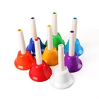 instruments kid toy Colourful musical 8 notes hand bell