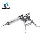 Veterinary Pistol automatic large metal animal artificial insemination syringe gun for pigs continuous syringe