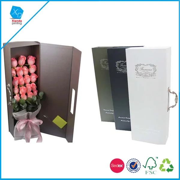 magnetic flower packaging box rectangular empty flower gift