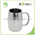 450ml Laser Engraved Stainless Steel Double Wall Freezer Beer Mug