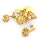 Elegant pearl jewelry set With Plated Gold Jewelry