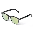 2019 China Hot Sale Fashion Tide UV400 Green Color Plastic Sun Glasses For Male Female With Rivet