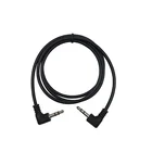 stereo audio cable 3.5mm male to male 90 degree plug audio snake cable