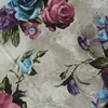 2018 Polyester flower pattern printed imitated velboa fabric