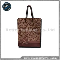 new products recyclable kraft paper gift bag with drawstring bn