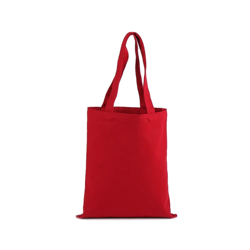 red tote bag canvas