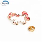 Attractive Small MOQ Zinc Alloy Plating Custom Logo Design Metal Enamel Lapel Pin
