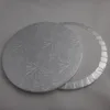 round silver foil corrugated drum cake board supplier