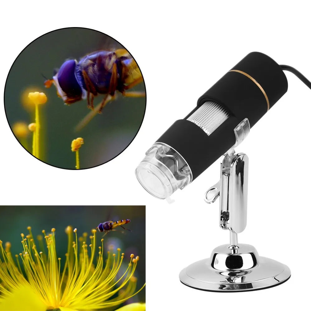 2017 Brand New Digital 50-500X 2MP USB 3.0 8LED Microscope Endoscope Video Camera Magnifier with Stand