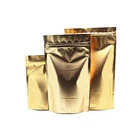 custom printing stand up aluminum foil packaging empty green tea bags with ziplock