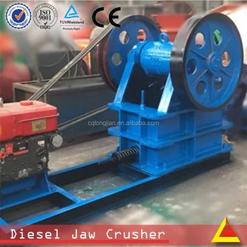 Diesel Engine Motor Type Jaw Crusher Frame Construction Crusher