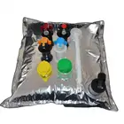 Custom logo recyclable bib bag in box milk dispenser filler 1L