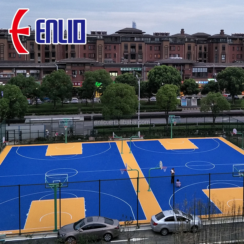 wholesale silicon pu basketball court flooring cost for hot sale