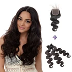 cheap price 14",16",18" body weaving human hair weft with closure for women