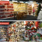 Holiday Living Holiday Living Christmas Tree Decoration Ball Christmas 6cm Plastic Print Ball