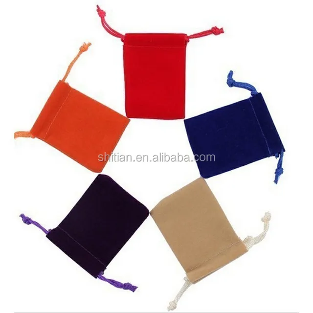small jewelry velvet pouch gift christmas santa sack bag ls47