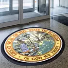 Transfer Printing Printed Rug Ink Jet Digital Sublimation Transfer Printed Door Floor Logo Rug