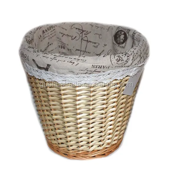 blue color willow handwoven baskets home storage basket sale