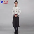 Hotel chef uniforms kitchen work clothing white chef clothing breathable dust-proof uniforms