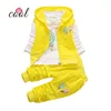 2019 spring kids garment fashion baby girl child clothes Sets sportswear 3PCS set with vest , long t shirt and pants
