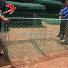 Anping factory price green gabion basket terra mesh stone cage galvanized pvc coated gabion box