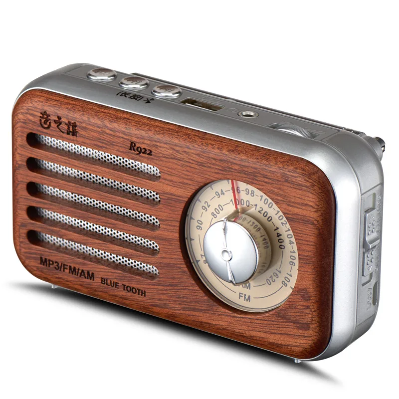 OEM wooden mini vintage wireless fm radio receiver remote control - ANKUX.COM
