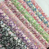 Rose Printed Mirror Glitter Fabric For Lady Handbags