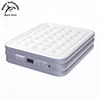 OEM Custom PVC Top Flocked Raised Inflatable Queen Airbed Air Bed With Built In Electric Pump