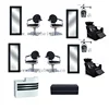 Hot sale in 2019 nail salon furniture sets wholesale barber chair white waiting chairs for hairdresser