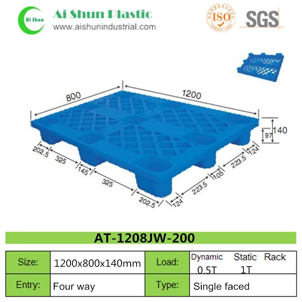 なし。 ネスト可能なプラスチックパレット2001200x800mm価格-パレット問屋・仕入れ・卸・卸売り
