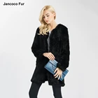 Fur Ladies Real Rabbit Fur Winter Coats Women Long Thick Knitted Jacket Warm Genuine Fur Coat