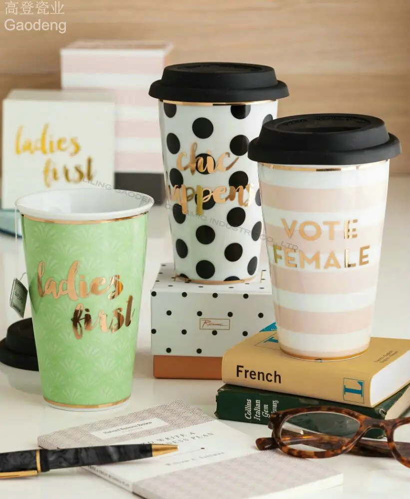 mug with silicone lid new bone china coffee mug tea cup ceramic