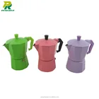 Hot Sales Espresso Car Coffee Makers Colored Moka Maker