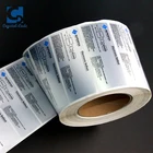 Matt silver foil sticker heat resistant sticker electronic adhesive label