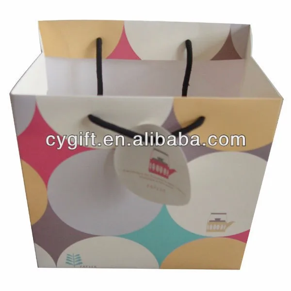 fashion cloth packing standard size korean boutique paper bag