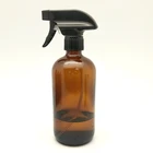 Chemical For Empty Glass Bottle 16oz Empty Amber Clear Blue Chemical Boston Glass Spray Bottle For Cleaning