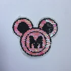 Custom color Sequins Embroidery Sew on Patch Fabric Applique