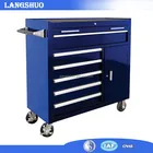 Aço Heavy Duty Tool Chest/Móvel armário de ferramentas na roda