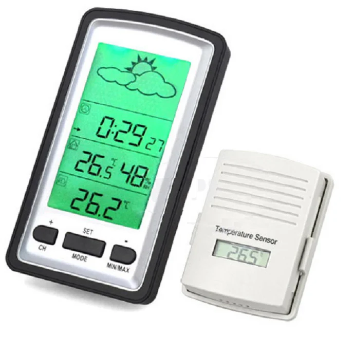Digital Ultrasonic Room Large Display Lcd Thermometer Weather Station