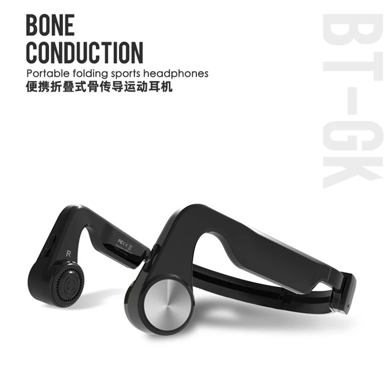 Wireless Headphone Transmitter Receiver Bone Conduction headphone Transducer Headset With Microphone - ANKUX.COM