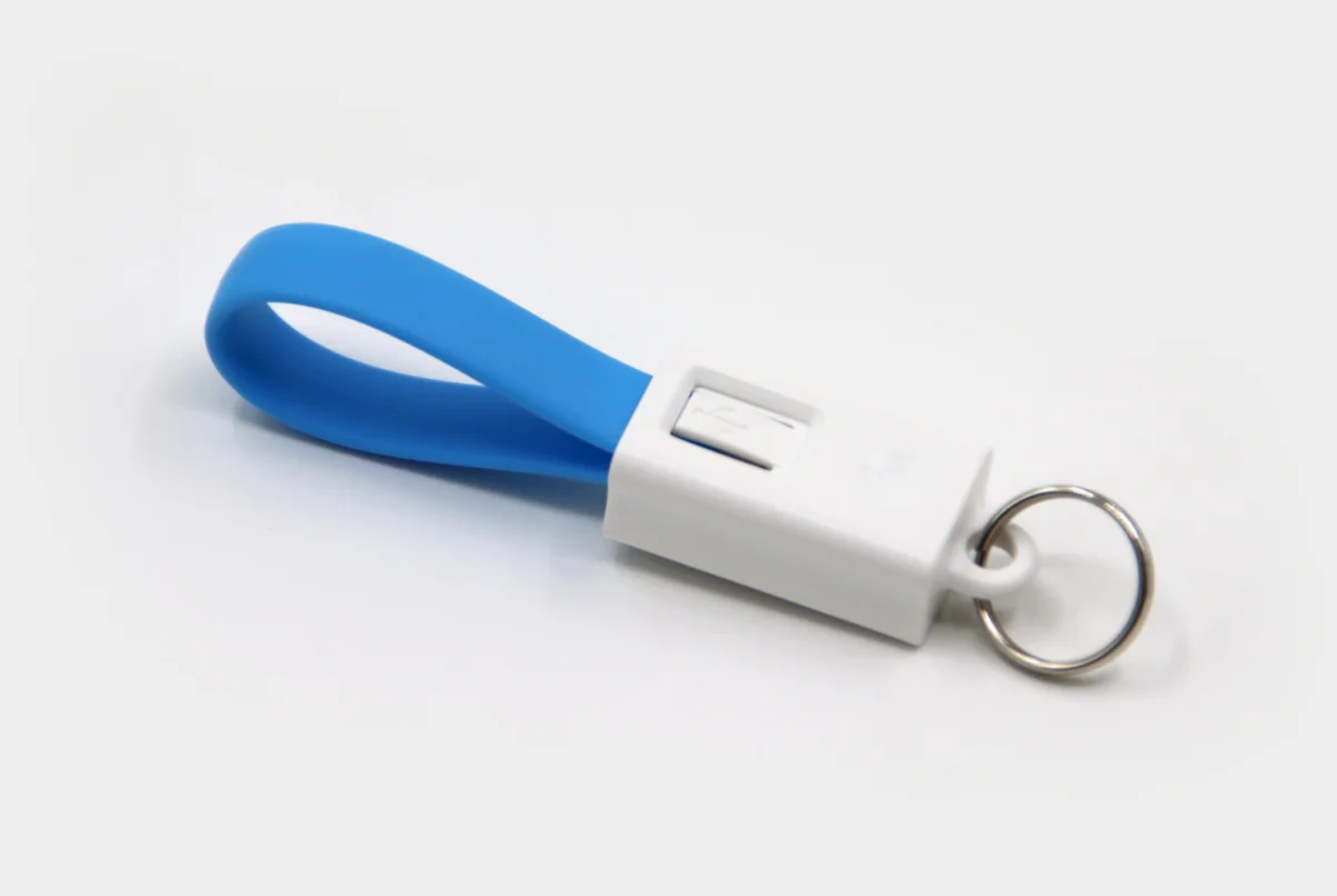 Multi-colors 2 in 1 USB magnetic charging cable with keyring for gift promotion - ANKUX.COM