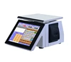 All in one cash register scale T86E with 12.1 inch touch screen,customer display,thermal printer