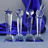 Best Price Wholesale Glass Crystal Football and Music Trophy