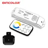 T5+R4 12v 24v 433MHz CCT led strip controller brightness & color temperature adjustable dimmer