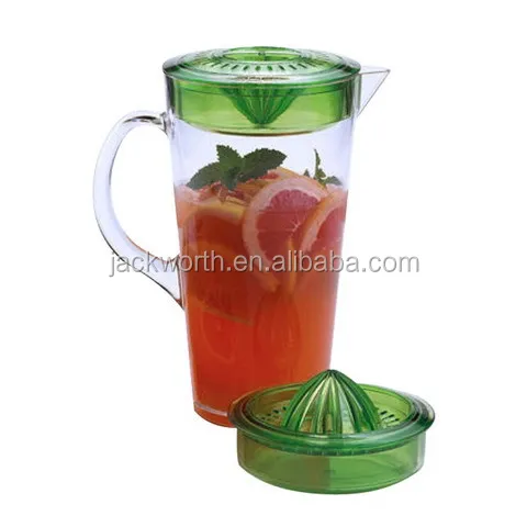 JD0643H-GR Plastic Bevel Pitcher with Straight Filter