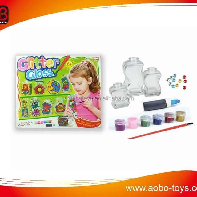 2016 funny diy painting toys glass painting colours for kids