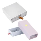 New sliding cardboard marble drawer jewelry gift box with die cut