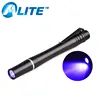 360-365NM Pen Flashlight 2 AAA Battery Invoice Watermark Checker UV Pen Light